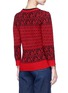 Back View - Click To Enlarge - MARC JACOBS - Intarsia wool blend knit sweater