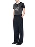 Figure View - Click To Enlarge - ALEXANDER MCQUEEN - Skull stitch embroidery T-shirt