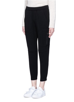 Front View - Click To Enlarge - VINCE - Elastic waist cropped cargo pants