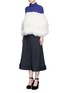 Figure View - Click To Enlarge - DELPOZO - Layered loop fringe colourblock knit top