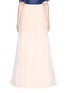 Main View - Click To Enlarge - DELPOZO - Tulle organza combo maxi skirt