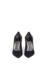 Front View - Click To Enlarge - RENÉ CAOVILLA - 'Deollette' crystal faux pearl embellished suede pumps
