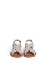 Front View - Click To Enlarge - 10 CROSBY DEREK LAM - 'Pell' twist suede slingback sandals