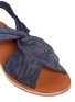 Detail View - Click To Enlarge - 10 CROSBY DEREK LAM - 'Pell' twist denim effect suede slingback sandals