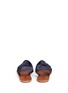 Back View - Click To Enlarge - 10 CROSBY DEREK LAM - 'Pell' twist denim effect suede slingback sandals