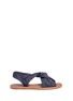 Main View - Click To Enlarge - 10 CROSBY DEREK LAM - 'Pell' twist denim effect suede slingback sandals