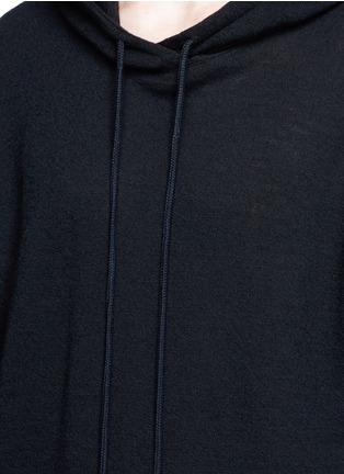 Detail View - Click To Enlarge - SONG FOR THE MUTE - Double layer long sleeve wool hoodie