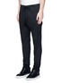 Front View - Click To Enlarge - SONG FOR THE MUTE - Slim fit raw seam neoprene track pants