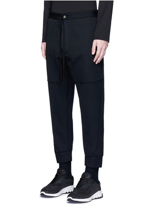 Front View - Click To Enlarge - SONG FOR THE MUTE - Patch pocket track pants