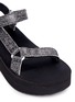 Detail View - Click To Enlarge - TEVA - 'Flatform Universal Crackle' leather sandals