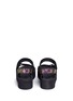 Back View - Click To Enlarge - TEVA - 'Flatform Universal Iridescent' snakeskin embossed leather sandals