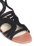 Detail View - Click To Enlarge - FRANCESCO RUSSO - Braided leather flat sandals
