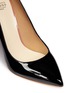Detail View - Click To Enlarge - FRANCESCO RUSSO - Arched collar patent leather pumps