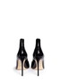 Back View - Click To Enlarge - FRANCESCO RUSSO - Arched collar patent leather pumps