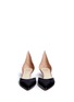 Front View - Click To Enlarge - FRANCESCO RUSSO - Colourblock leather suede d'Orsay pumps