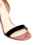 Detail View - Click To Enlarge - FRANCESCO RUSSO - Patent trim snakeskin leather sandals