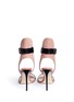 Back View - Click To Enlarge - FRANCESCO RUSSO - Ankle strap leather suede sandals