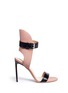 Main View - Click To Enlarge - FRANCESCO RUSSO - Ankle strap leather suede sandals