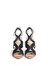 Front View - Click To Enlarge - FRANCESCO RUSSO - Braided leather sandals