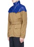 Front View - Click To Enlarge - SACAI - Leather Western yoke storm flap field jacket