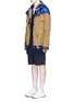 Figure View - Click To Enlarge - SACAI - Leather Western yoke storm flap field jacket