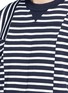 Detail View - Click To Enlarge - SACAI - Patchwork stripe T-shirt