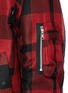 Detail View - Click To Enlarge - SACAI - Buffalo check extended underlay bomber jacket