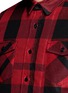 Detail View - Click To Enlarge - SACAI - Buffalo check extended underlay shirt