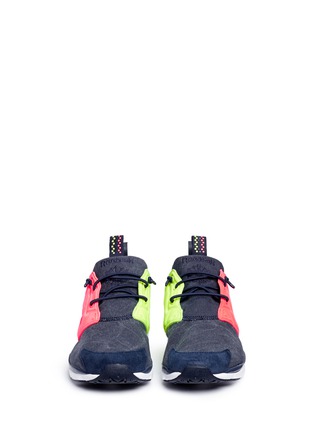 Front View - Click To Enlarge - REEBOK - 'Furylite Asymmetrical' contrast panel sneakers