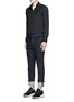 Figure View - Click To Enlarge - NEIL BARRETT - Thunderbolt stud collar poplin shirt