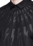 Detail View - Click To Enlarge - NEIL BARRETT - Thunderbolt print poplin shirt