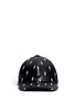 Main View - Click To Enlarge - NEIL BARRETT - Thunderbolt embroidery eco leather cap