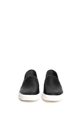 Figure View - Click To Enlarge - VINCE - 'Blair' perforated leather skate slip-ons