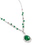Figure View - Click To Enlarge - SAMUEL KUNG - Diamond jade 18k gold pendant necklace