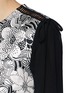 Detail View - Click To Enlarge - GIAMBA - Retro flower jacquard silk sleeve dress