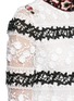 Detail View - Click To Enlarge - GIAMBA - Bug brooch embroidered collar lace dress