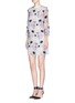 Figure View - Click To Enlarge - GIAMBA - 'Abito' floral embroidery organdy dress