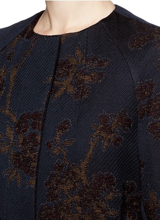 Detail View - Click To Enlarge - DRIES VAN NOTEN - 'Richmond' floral jacquard patch pocket coat