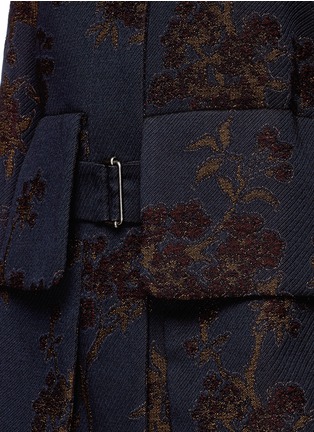 Detail View - Click To Enlarge - DRIES VAN NOTEN - 'Richmond' floral jacquard patch pocket coat