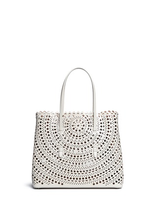 Main View - Click To Enlarge - ALAÏA - 'Vienne' perforated leather tote