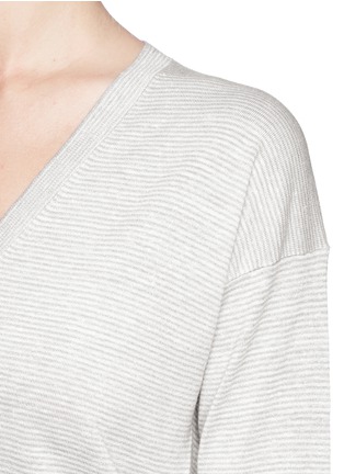 Detail View - Click To Enlarge - THEORY - Trulinda B' linen-wool blend sweater