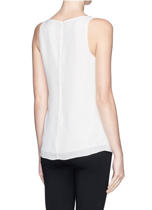 Back View - Click To Enlarge - THEORY - 'Martosh' V-neck double layer tank top