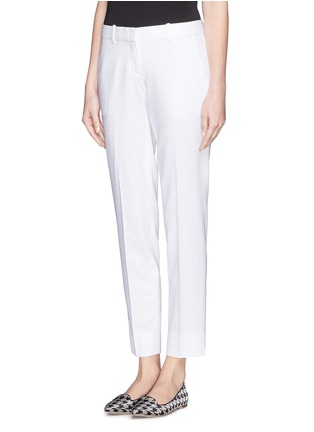 Front View - Click To Enlarge - THEORY - 'Testra 2S' single pleat cropped pants