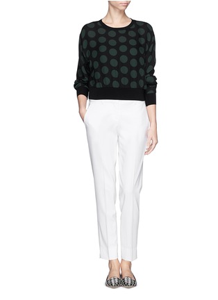 Figure View - Click To Enlarge - THEORY - 'Testra 2S' single pleat cropped pants