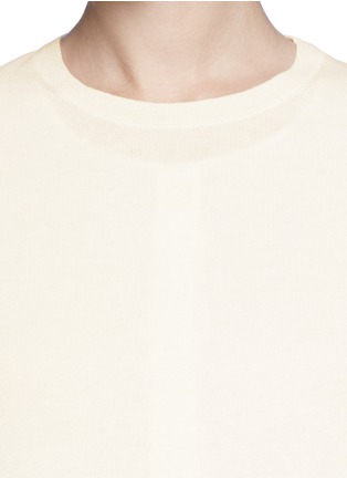 Detail View - Click To Enlarge - THEORY - 'Deverlyn' voile shirt combo cashmere sweater