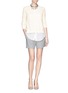 Figure View - Click To Enlarge - THEORY - 'Deverlyn' voile shirt combo cashmere sweater