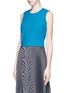 Front View - Click To Enlarge - THEORY - 'Yuranda' stretch wool blend cropped top