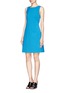 Front View - Click To Enlarge - THEORY - 'Jemania' cut-out back dress