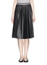 Main View - Click To Enlarge - THEORY - 'Zeyn Ls' pleat leather skirt