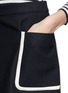 Detail View - Click To Enlarge - THEORY - 'Strailia' contrast binding wool skirt